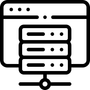 Piktogramm Server und Hosting